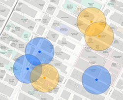 Buffer option without a dissolve applied Buffer option without a dissolve applied